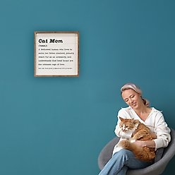 Kendrick Cat Dad Definition Wall Décor, White, 24 x 24-in slide 2 of 3