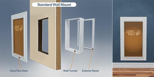 Show full view: High Tech Pet Products DuraFlex Dog Door with Wall Tunnel, X-Large slide 5 of 8