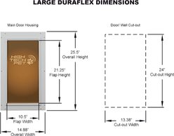 High Tech Pet Products DuraFlex Dog Door, Large slide 2 of 6