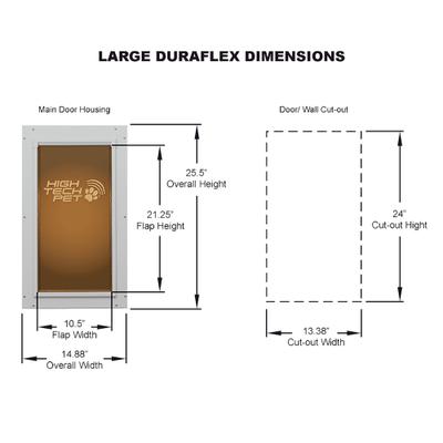 Show full view: High Tech Pet Products DuraFlex Dog Door, Large slide 5 of 6
