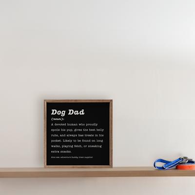 Show full view: Kendrick Dog Dad Definition Wall Décor, Black, 4 x 4-in slide 4 of 4
