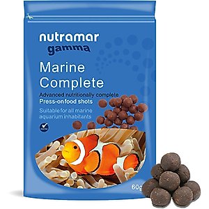 Nutramar Marine Complete Shots Fish Food, 60-g pouch