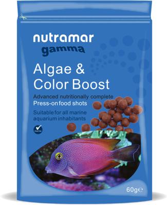Show full view: Nutramar Marine Algae & Color Boost Shots Fish Food, 60-g pouch slide 2 of 5