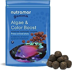 Nutramar Marine Algae & Color Boost Shots Fish Food, 60-g pouch