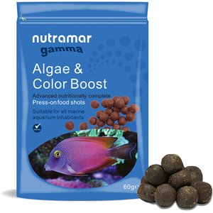 Nutramar Marine Algae & Color Boost Shots Fish Food, 60-g pouch