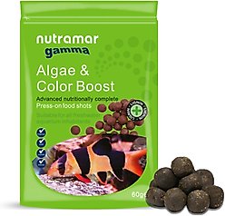 Nutramar Freshwater Algae & Color Boost Shots Fish Food, 60-g pouch