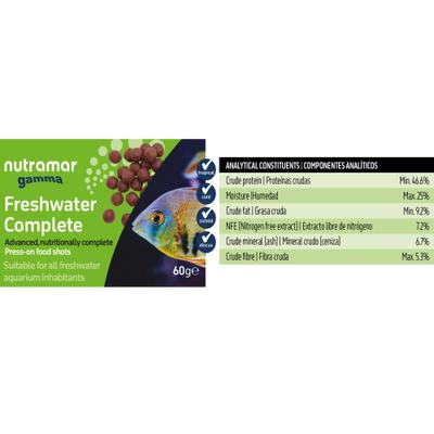 Show full view: Nutramar Freshwater Complete Shots Fish Food, 60-g pouch slide 3 of 4