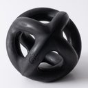 Monster K9 Dog Toys Indestructible Ring Ball, Black