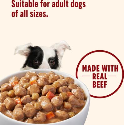 Show full view: Nutrish Whole Health Blend Chunks in Gravy Real Beef & Veggies Dog Wet Food, 13-oz can, 12 count slide 6 of 12