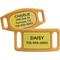 Show in main carousel: GoTags Engraved Silent Silicone Personalized Dog & Cat ID Tag, Yellow, Large slide 1 of 8