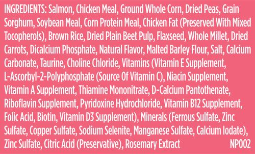 Show full view: Nutrish Whole Health Blend Real Salmon, Veggies & Brown Rice Recipe Gentle Digestion Dry Dog Food, 5.5-lb bag slide 8 of 12