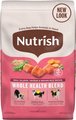 Nutrish Whole Health Blend Real Salmon, Veggies & Brown Rice Recipe Gentle Digestion Dry Dog Food, 26-l...