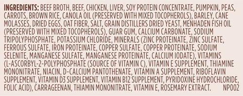 Show full view: Nutrish Whole Health Blend Chunks in Gravy Real Beef & Veggies Dog Wet Food, 13-oz can, 12 count slide 8 of 12
