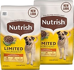 Rachael Ray Nutrish Limited Ingredient Lamb Meal & Brown Rice Recipe Dry Dog Food, 56-lb bundle