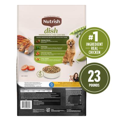 Show full view: Rachael Ray Nutrish Dish Chicken & Brown Rice Recipe with Veggies & Fruit Dry Food + Soup Bones Chicken & Veggies Flavor Dog Treats slide 7 of 10