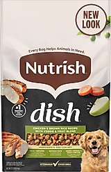 Nutrish Dish Chicken & Brown Rice Recipe with Veggie & Fruit Blend Dry Dog Food, 23-lb bag (Rachael Ray)