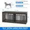 Show in main carousel: Yitahome Furniture Style Dog Crate, Black Oak, 71 inch slide 3 of 8