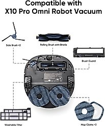 Eufy Omni X10 Pro Robotic Vacuum Replacement Parts Kit slide 2 of 2