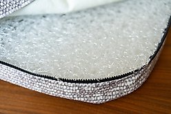 Snoozer Pet Products Forgiveness Rectangle Cozy Cave Covered Dog Bed with Removable Cover, Heather Gray, Large slide 2 of 6