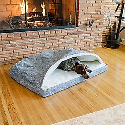 Snoozer Pet Products Forgiveness Microsuede Cozy Cave Covered Dog Bed with Removable Cover, Palmer Indigo, X-Large