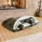 Show in main carousel: Snoozer Pet Products Forgiveness Rectangle Cozy Cave Covered Dog Bed with Removable Cover, Olive, Medium slide 1 of 7