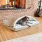 Show in main carousel: Snoozer Pet Products Forgiveness Rectangle Cozy Cave Covered Dog Bed with Removable Cover, Khaki, X-Large slide 1 of 7