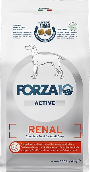 FORZA10 Active Kidney Renal Dry Dog Food, 8.8-lb bag - Chewy.com