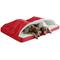 Show in main carousel: Snoozer Pet Products Forgiveness Rectangle Cozy Cave Covered Dog Bed with Removable Cover, Red, Large slide 2 of 6