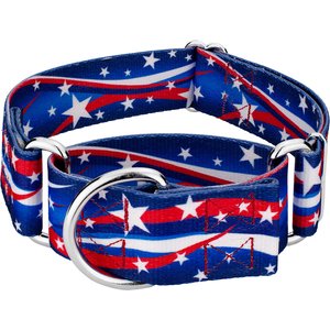 Up Country Gingham Nylon Dog Collar, Pink