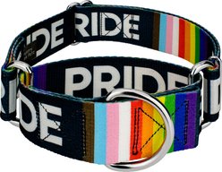Country Brook Petz HossFit Pride Wide Martingale Dog Collar, Black, Medium: 15 to 21-in neck, 1.5-in wide