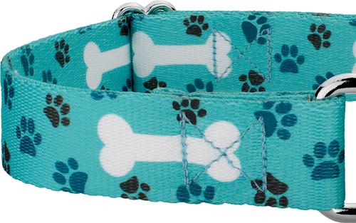 Show full view: Country Brook Petz Oh My Dog Martingale Dog Collar, Teal, Small slide 6 of 6