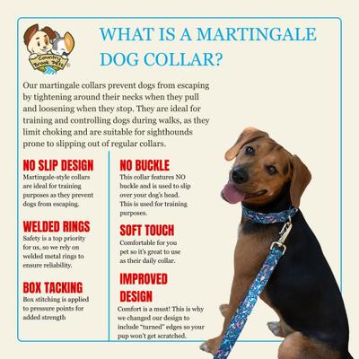 Show full view: Country Brook Petz HossFit Jr Flamingos Wide Martingale Dog Collar, Large slide 9 of 10