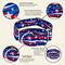 Show in main carousel: Country Brook Petz HossFit Jr Star Spangled Wide Martingale Dog Collar, Large slide 9 of 9
