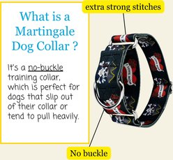 Country Brook Petz HossFit Jr I Love Mom Wide Martingale Dog Collar, Black, Medium slide 2 of 9