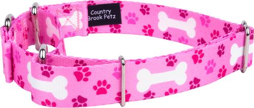 Show full view: Country Brook Petz Oh My Dog Martingale Dog Collar, Pink, Medium slide 9 of 9