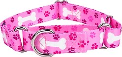 Country Brook Petz Oh My Dog Martingale Dog Collar, Pink, Small