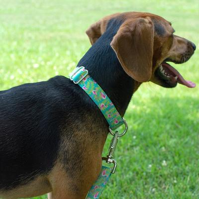 Show full view: Country Brook Petz HossFit Jr Flamingos Wide Martingale Dog Collar, Large slide 4 of 10