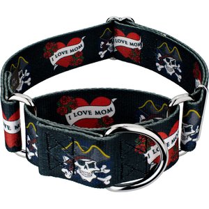 Country Brook Petz HossFit Jr I Love Mom Wide Martingale Dog Collar, X-Large