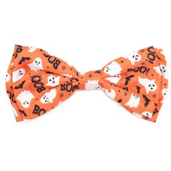 The Worthy Dog Spooky Dog Bow Tie, Orange, Large