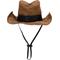 Show in main carousel: The Worthy Dog Cowboy Party Dog Hat, Brown, Large slide 1 of 6