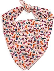The Worthy Dog Wild Wild West Dog Bandana, Beige, Large
