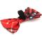 Show in main carousel: The Worthy Dog Bias Plaid Dog Bow Tie, Red, Small slide 3 of 4