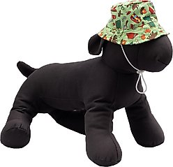 The Worthy Dog Happy Camper Bucket Dog Hat, Green, Medium slide 2 of 3