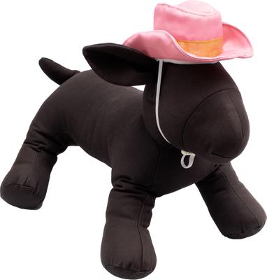 Show full view: The Worthy Dog Cowboy Party Dog Hat, Pink, Small slide 2 of 5