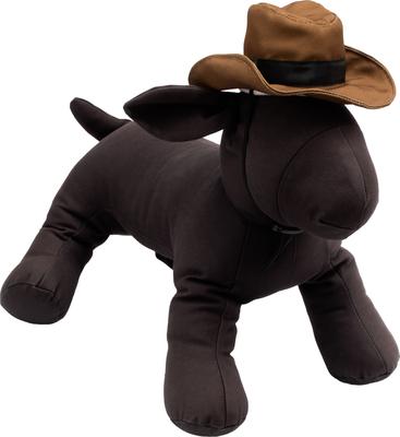 Show full view: The Worthy Dog Cowboy Party Dog Hat, Brown, Large slide 3 of 6
