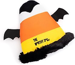 The Worthy Dog Candy Corn Ghouls Party Dog Hat, Multicolored, Large slide 2 of 4