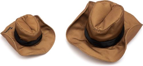 Show full view: The Worthy Dog Cowboy Party Dog Hat, Brown, Large slide 4 of 6