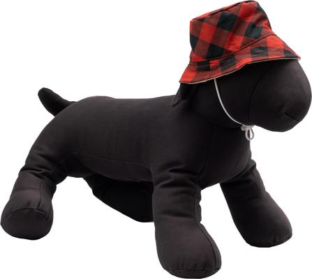 Show full view: The Worthy Dog Buffalo Bucket Dog Hat, Red, Small slide 3 of 3