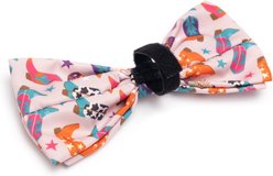 The Worthy Dog Wild Wild West Dog Bow Tie, Beige, Small slide 2 of 3