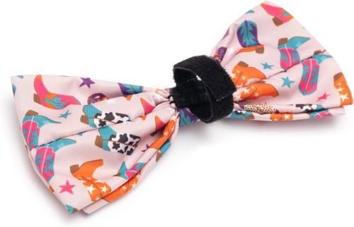 Show full view: The Worthy Dog Wild Wild West Dog Bow Tie, Beige, Large slide 2 of 3